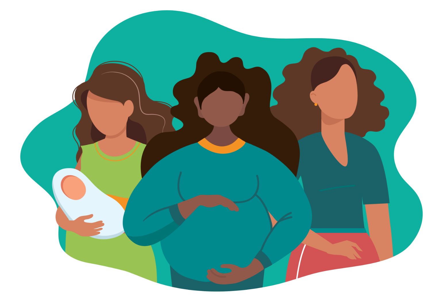 Mothers and women illustrations