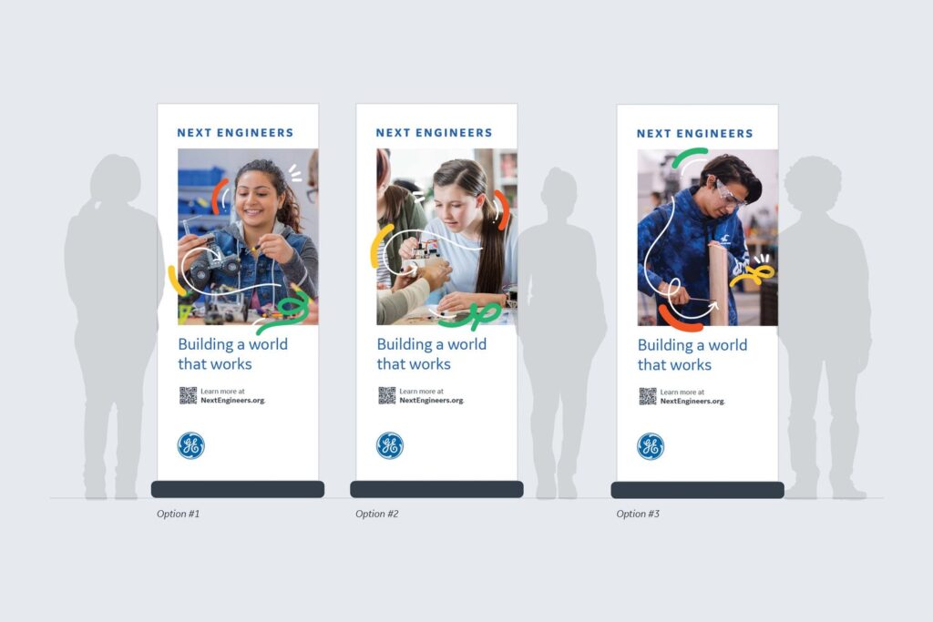 Next Engineers pull up banners