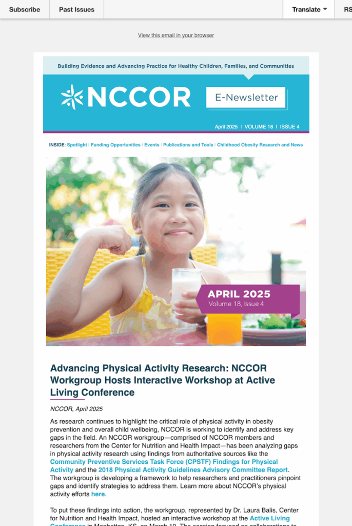 NCCOR newsletter